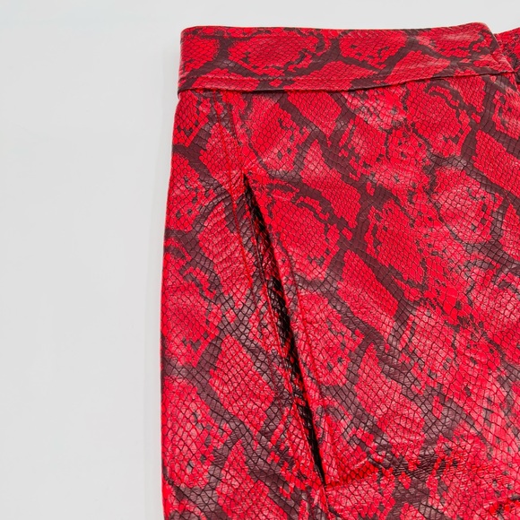 Tibi snake skin faux leather pencil skirt size 2 - Picture 5 of 10